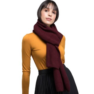 FableStreet Maroon Solid Muffler at Rs.1420